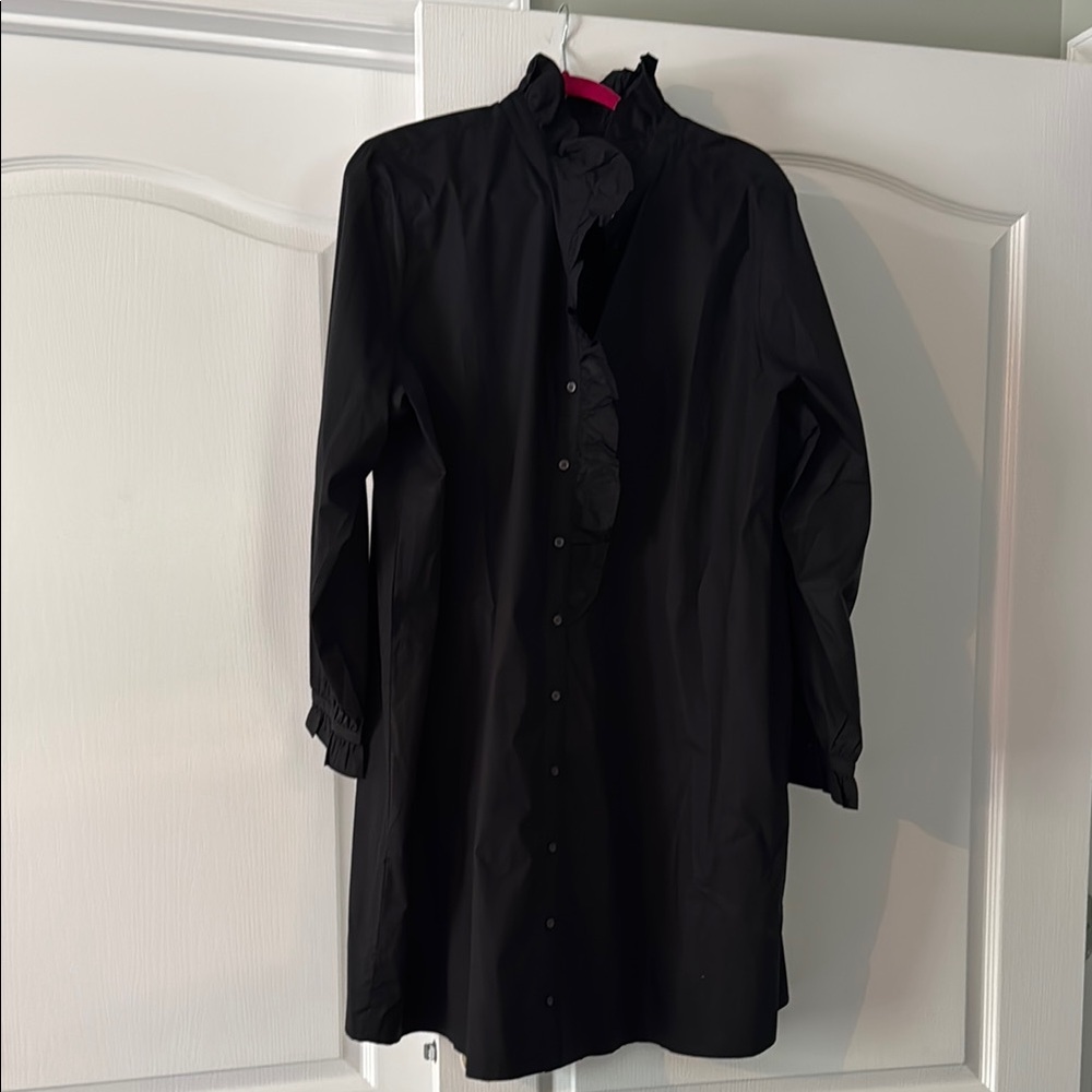J. Crew Black Long Sleeve Dress